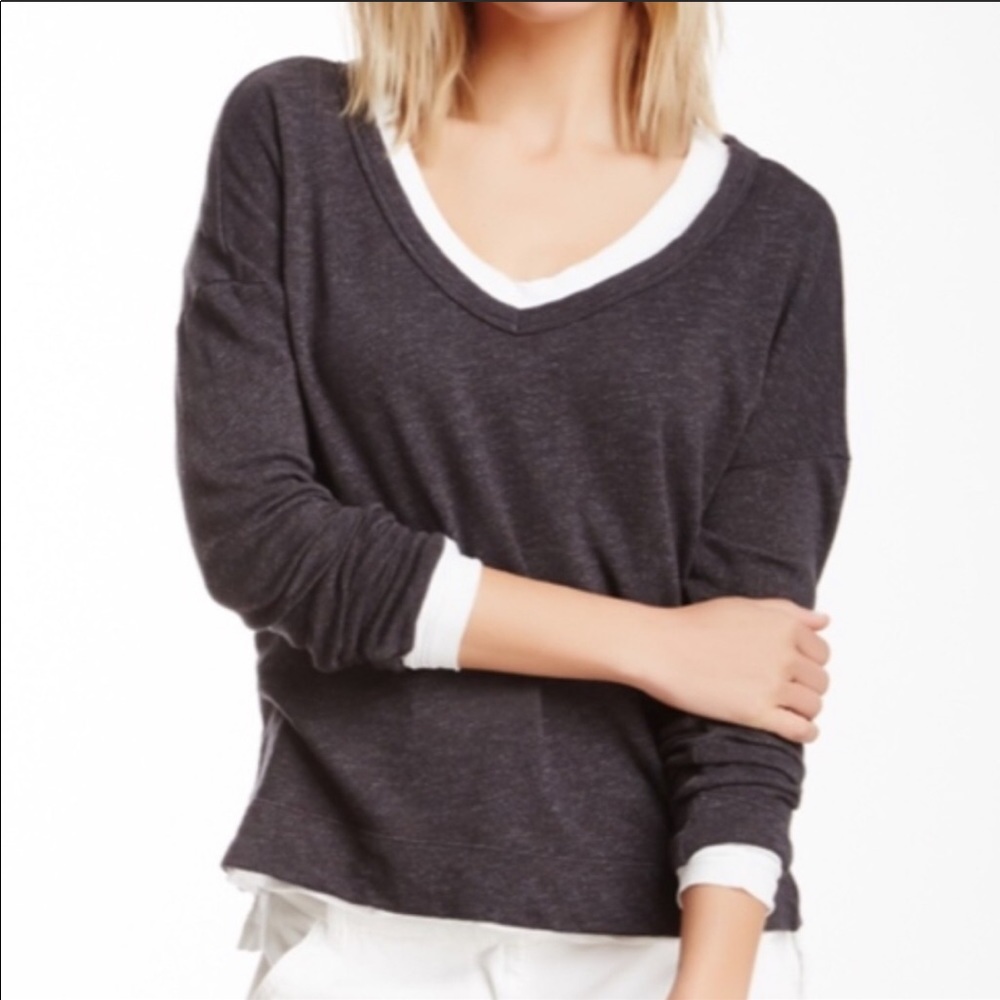 James Perse V neck sweater